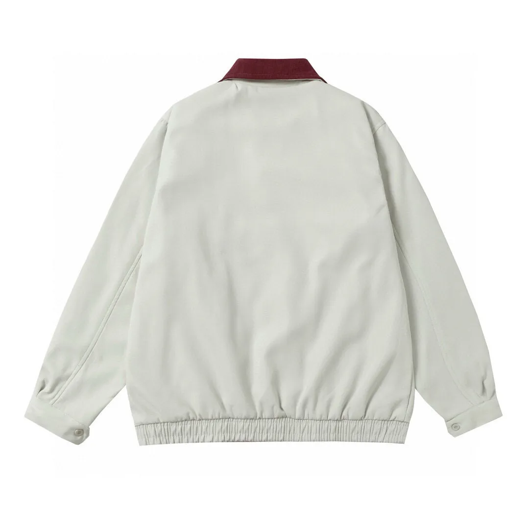 P306 Style number: 605 -Ralph Lauren 24ssRL classic war horse logo embroidered jacket zipper jacket on the chest -The item is made of customized fabrics and purchased from the original version. A full set of customized accessories. Details determine success or failure. The new autumn and winter style has a very nice upper body effect and a loose fit. -Color: Picture color -Size: M/ Ｌ /XL/ 2XL